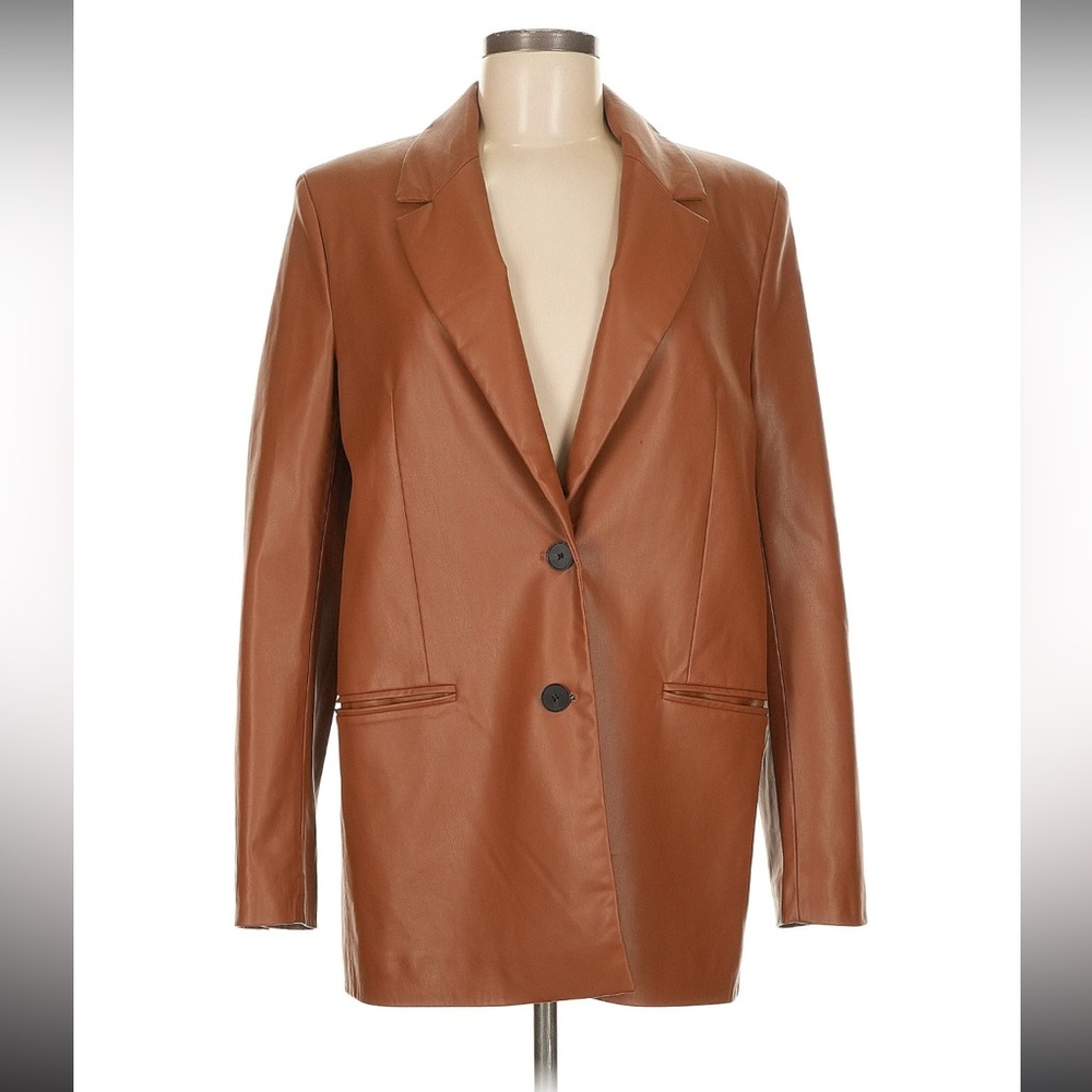 Zara Size S Faux leather jacket